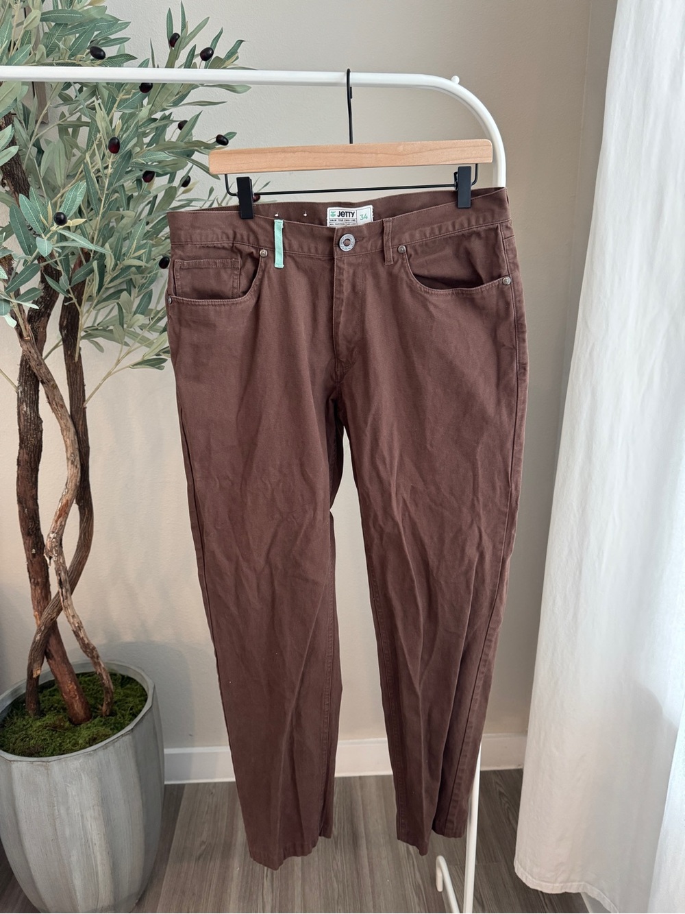 Jetty Men F24 Bedrock pant - Brown size 34